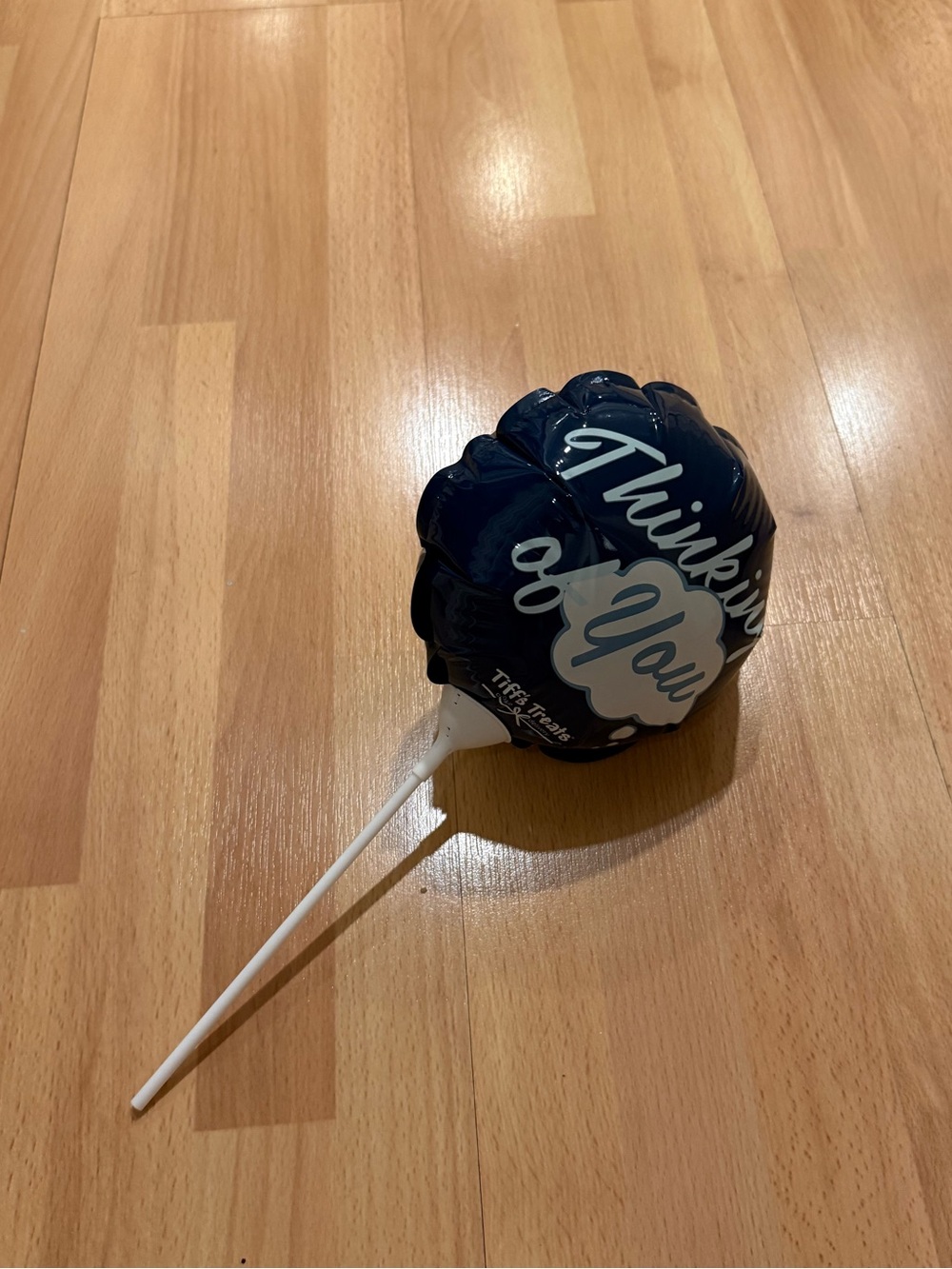 Thinking of You Navy Blue Mylar Balloon Pick